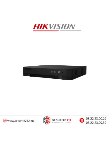 Dvr Hikvision 5MP AcuSense 4 ports iDS-7204HUHI-M1/T Casablanca Maroc