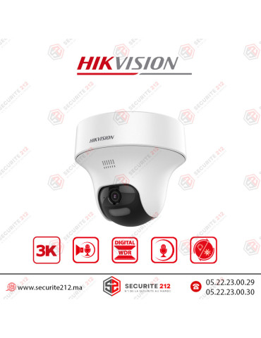 Caméra Hikvision Turret 3K avec Audio DS-2CE70K0T-PTLTS Casablanca Maroc