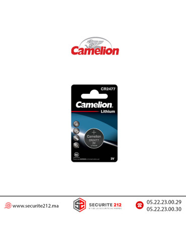 Pile bouton CAMELION CR2477 3V lithium Casablanca Maroc