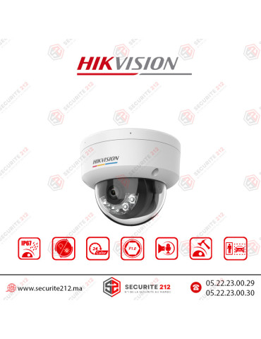 Caméra IP HIKVISION ColorVu 3.0 Dôme 6MP DS-2CD1163G2-LIU Casablanca Maroc