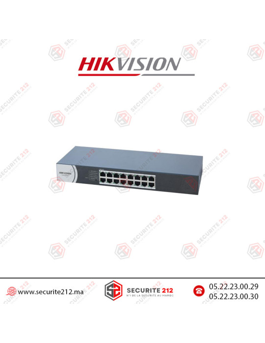 Switch Hikvision 16 Ports Gigabit DS-3E0516R-O Casablanca Maroc