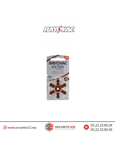 Pile auditive RAYOVAC EXTRA 312 Casablanca Maroc
