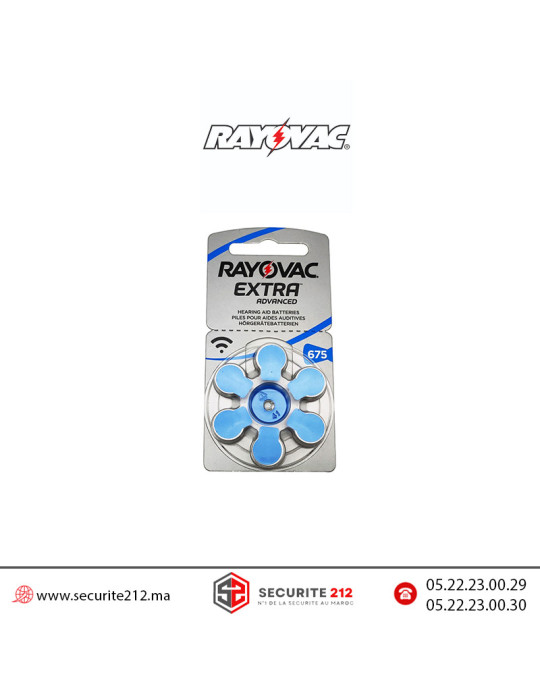 Pile auditive RAYOVAC EXTRA 675 Casablanca Maroc