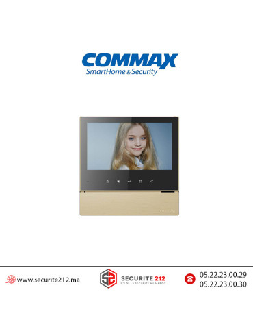 Moniteur vidéophone COMMAX écran LCD 7" gold CDV-70H2G Casablanca Maroc