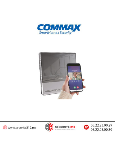 Vidéophone connecté COMMAX écran LCD 10" silver CDV-1004QTS Casablanca Maroc