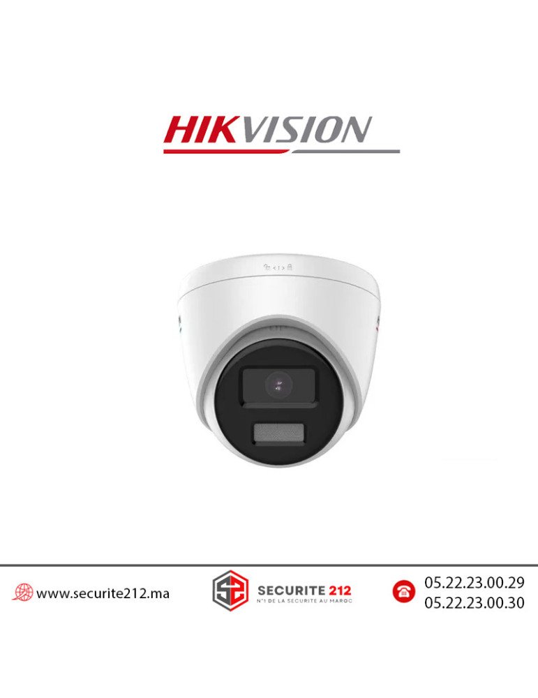 Caméra IP HIKVISION Dôme 6MP ColorVU DS-2CD1367G2-L Casablanca Maroc
