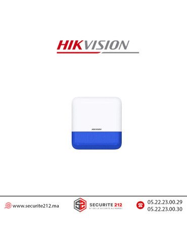Sirène externe sans fil alarme Hikvision DS-PS1-E-WB Casablanca Maroc