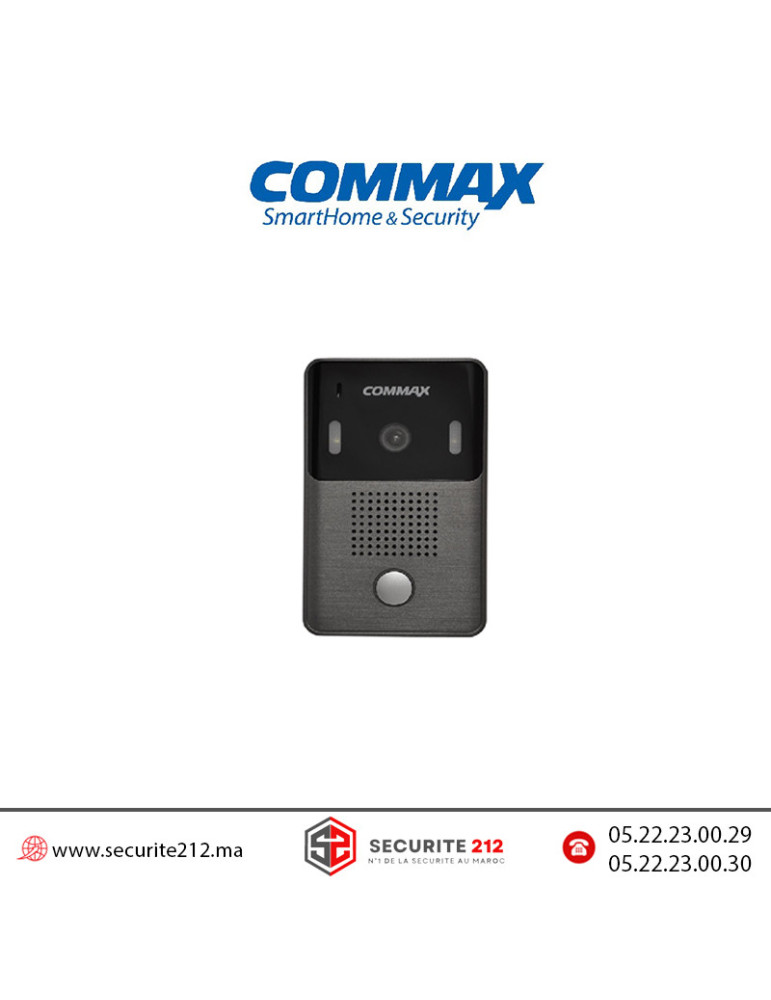 Platine de rue vidéophone COMMAX 1 poste DRC-4Y Maroc