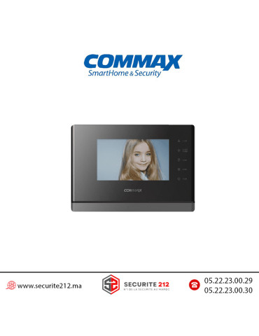 Moniteur vidéophone COMMAX écran LCD 7" noir CDV-70YN Casablanca Maroc