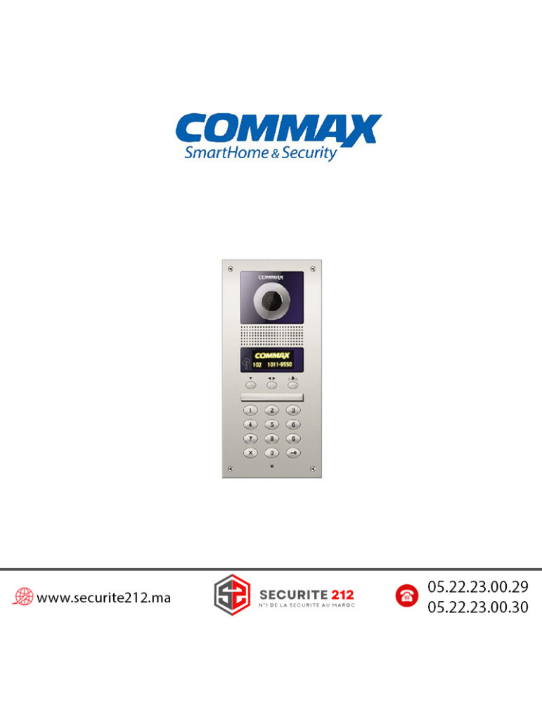 Platine de rue vidéophone COMMAX DRC-GUC Maroc