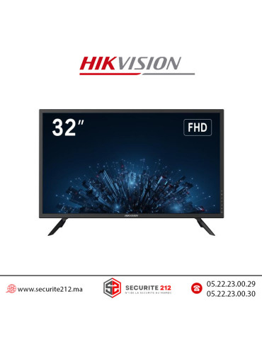 Moniteur Hikvision  avec haut-parleur 32" LED FULL HD DS-D5032F3-1V0S Casablanca Maroc