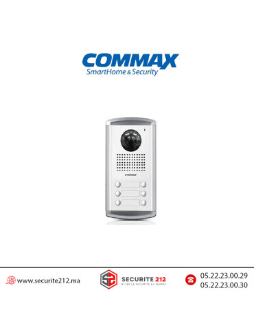 Platine de rue vidéophone COMMAX 6 postes DRC-6AC2 Maroc